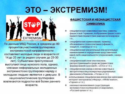 Это - экстремизм