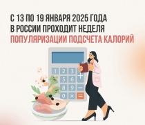 Неделя популяризации подсчета калорий (13-19 января 2025 года)